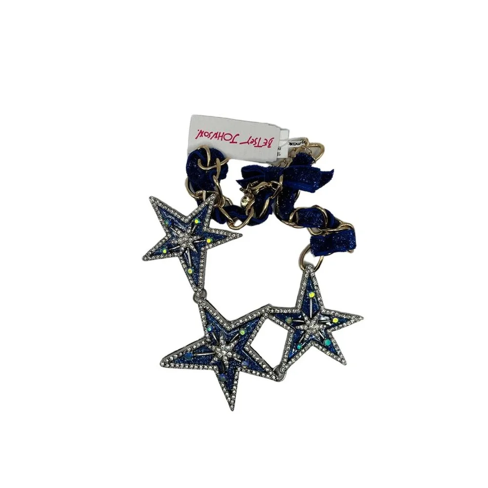 Betsey Johnson blue star necklace - Picture 1 of 2